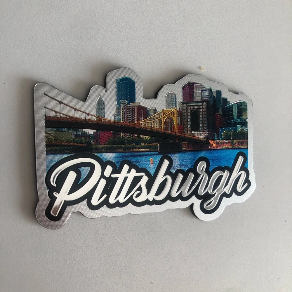 Pittsburgh Skyline Art magnet